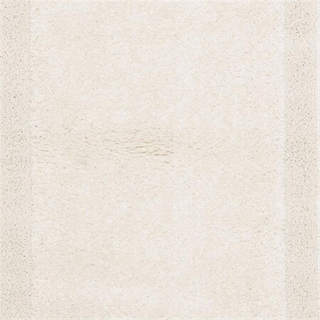 Safavieh 6 ft. 7 in. x 6 ft. 7 in. Round Creme and Creme Florida Shag Rug SG454-1111-7R